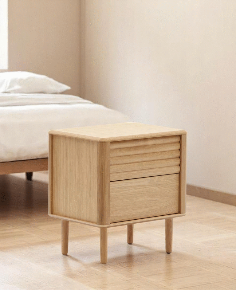 Leo Nightstand - Jepara Real Teak Furniture Manufacture