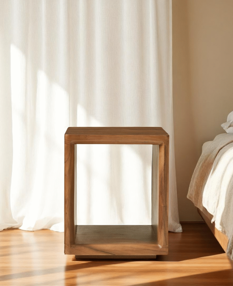 Calya Nightstand - Jepara Real Teak Furniture Manufacture