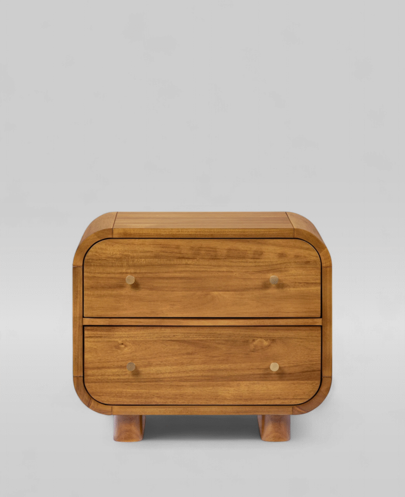 Khia Nightstand - Jepara Real Teak Furniture Manufacture