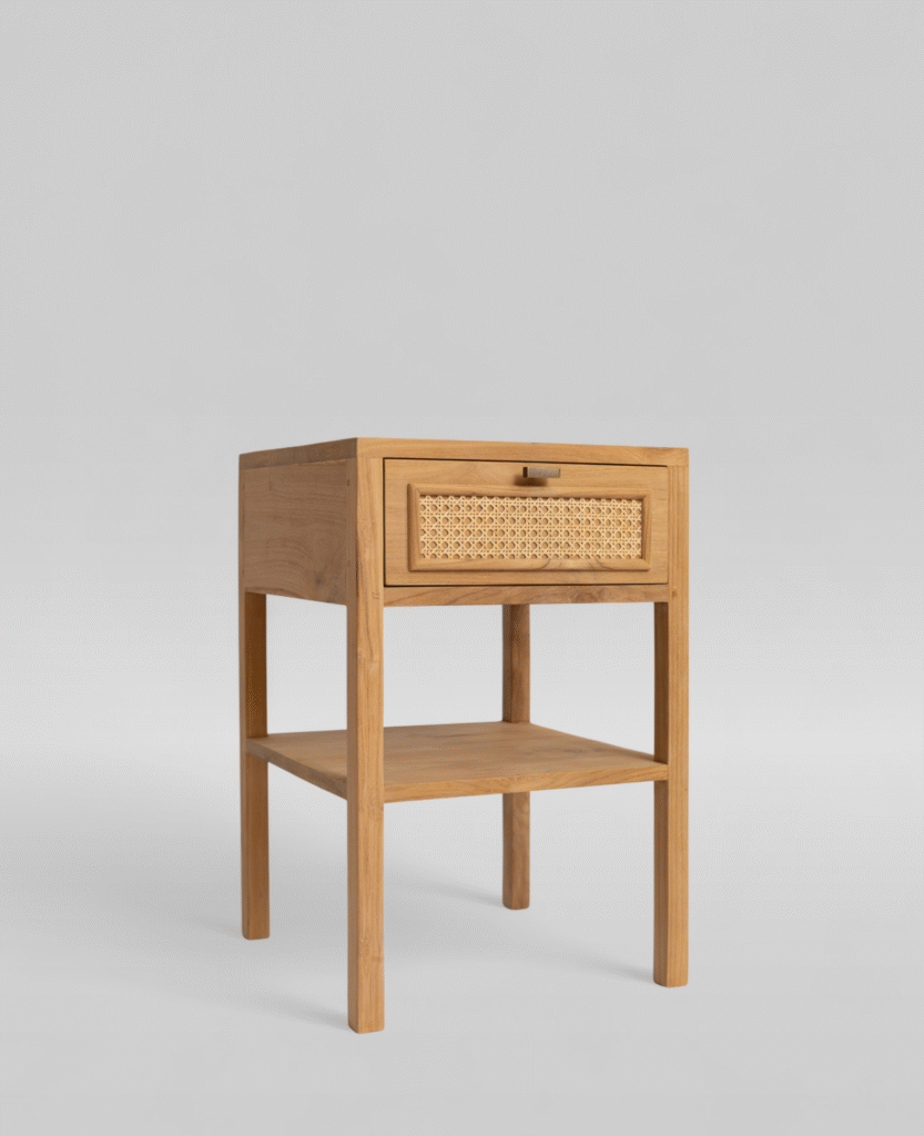 Taya Nightstand - Jepara Real Teak Furniture Manufacture