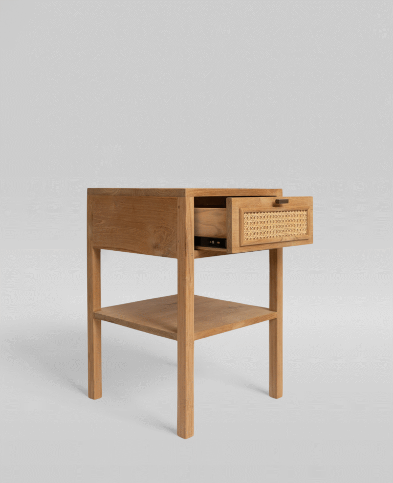 Taya Nightstand - Jepara Real Teak Furniture Manufacture