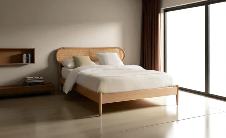 Fin Bed Frame - Jepara Real Teak Furniture Manufacture